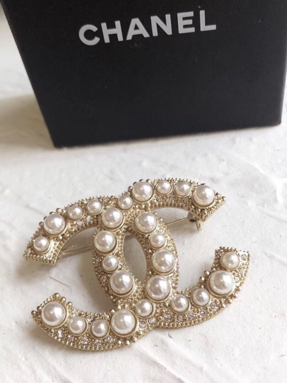 Authentic Chanel Pearl Brooch